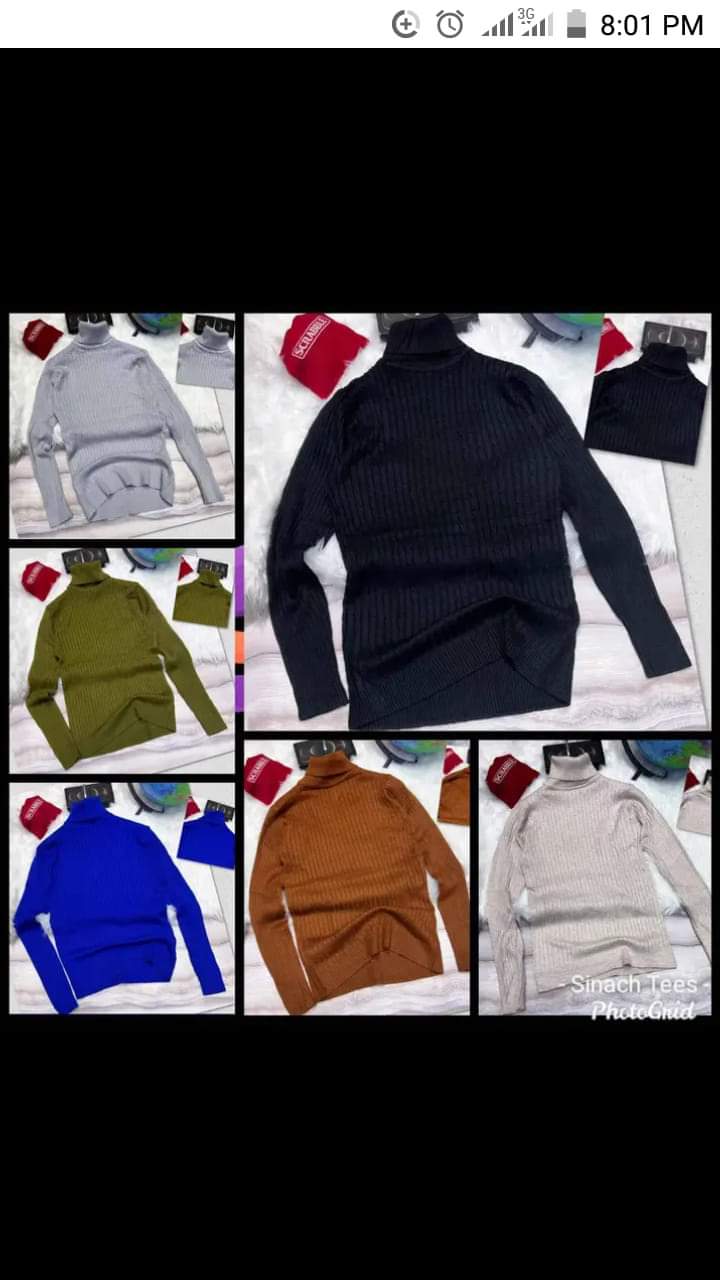 FOREIGN UNISEX TURTLENECK TOPS