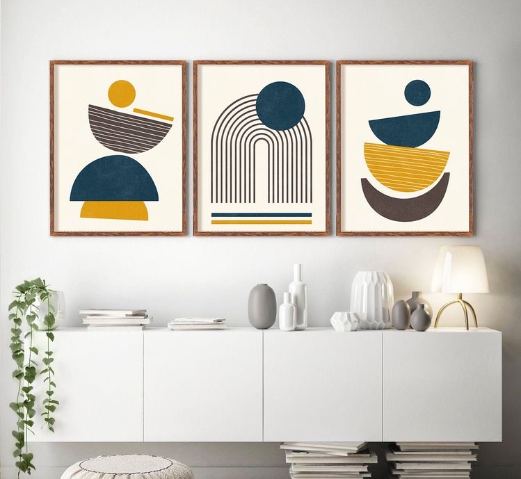 Abstract Wall frames