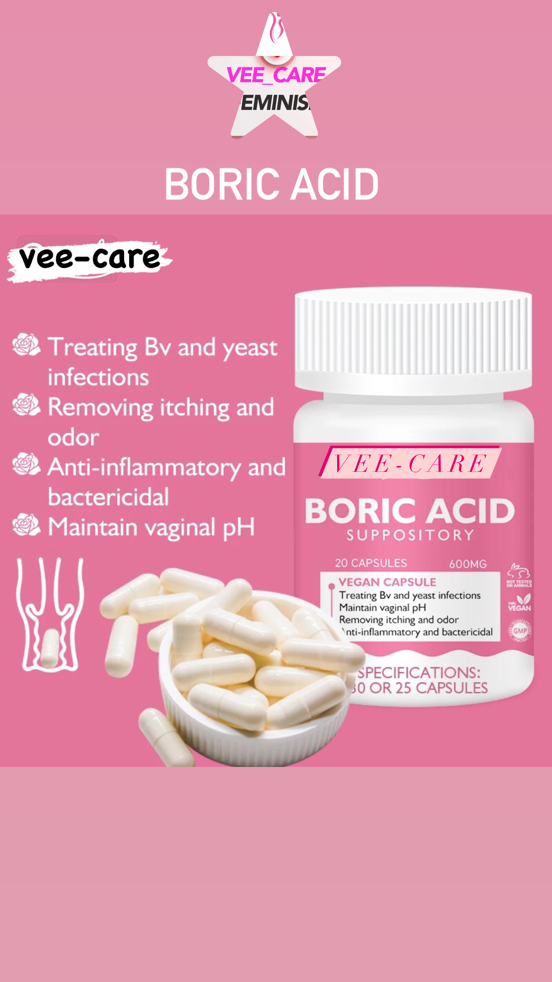 Boric Acid Suppositories