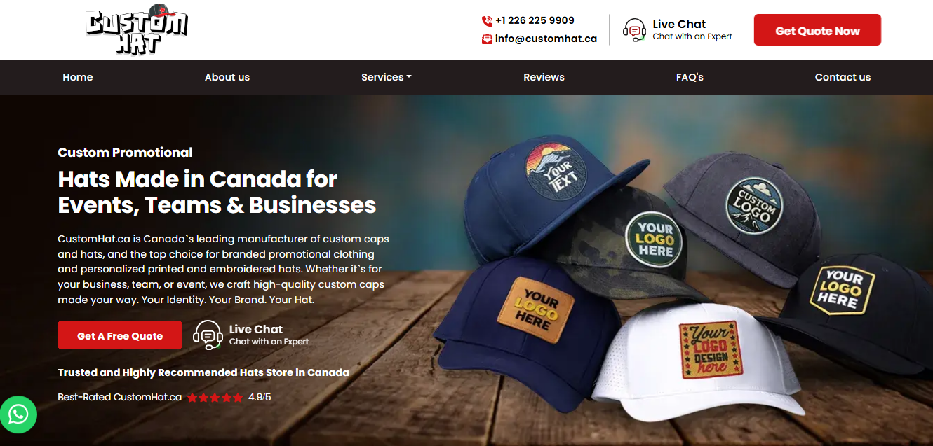 Custom Hat Makers in Canada